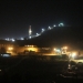 A night view of the rig drilling ExxonMobil's Maseif-1 well at the Pirmam block in Iraq's autonomous Kurdistan region. (PATRICK OSGOOD/Iraq Oil Report)