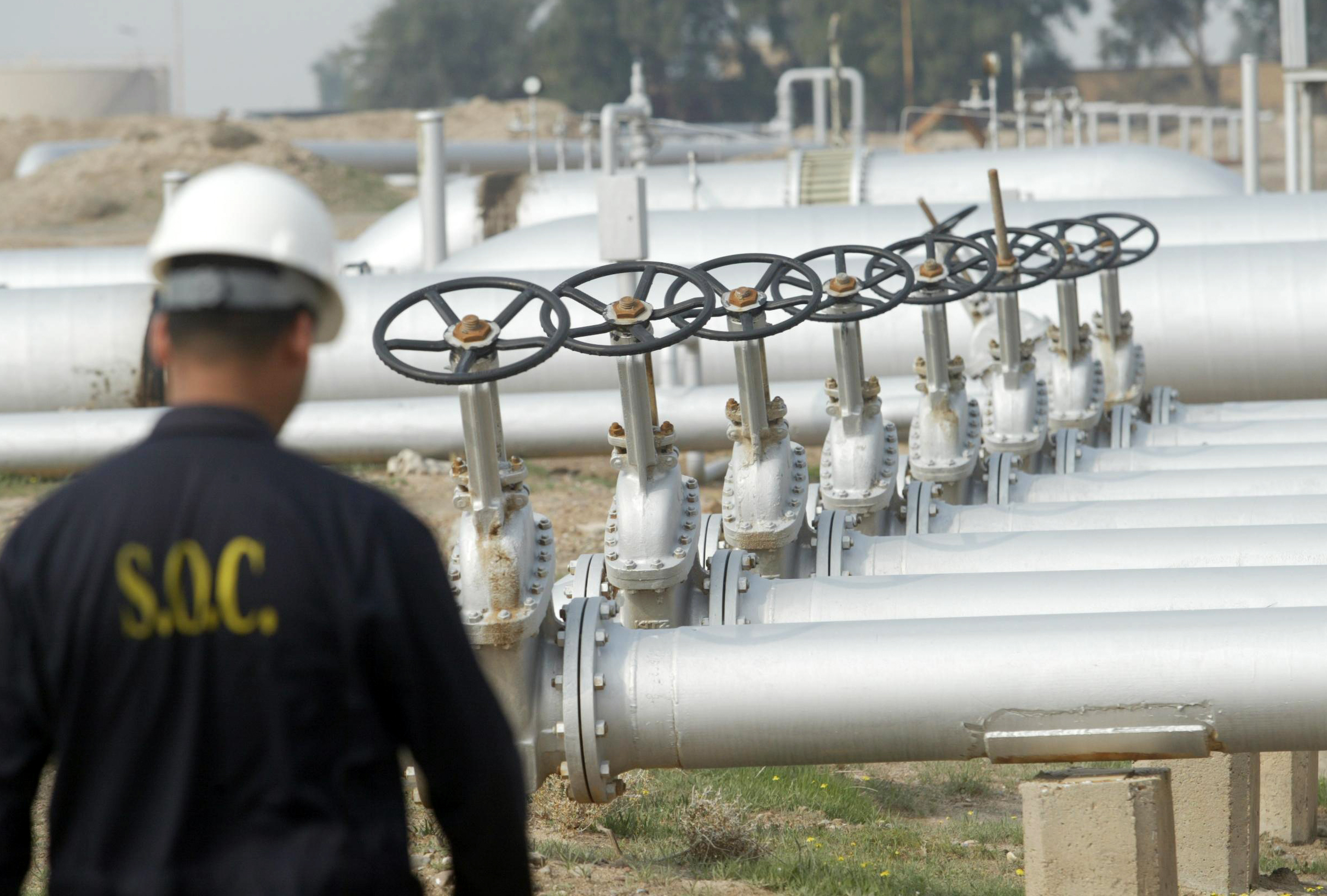 An engineer at the Zubair oil field on Jan. 21, 2010. (ESSAM AL-SUDANI /AFP/Getty Images)